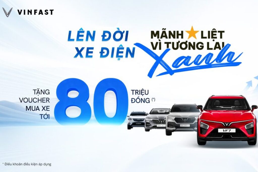 Chương trình voucher VinFast hỗ trợ khách hàng chuyển đổi xe điện